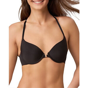 Skarlett Blue Swoon Front-Close T-Shirt Bra Black Size 32C